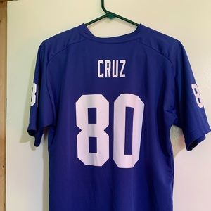 NY Giants NFL Team Apparel Jersey #80 Victor Cruz